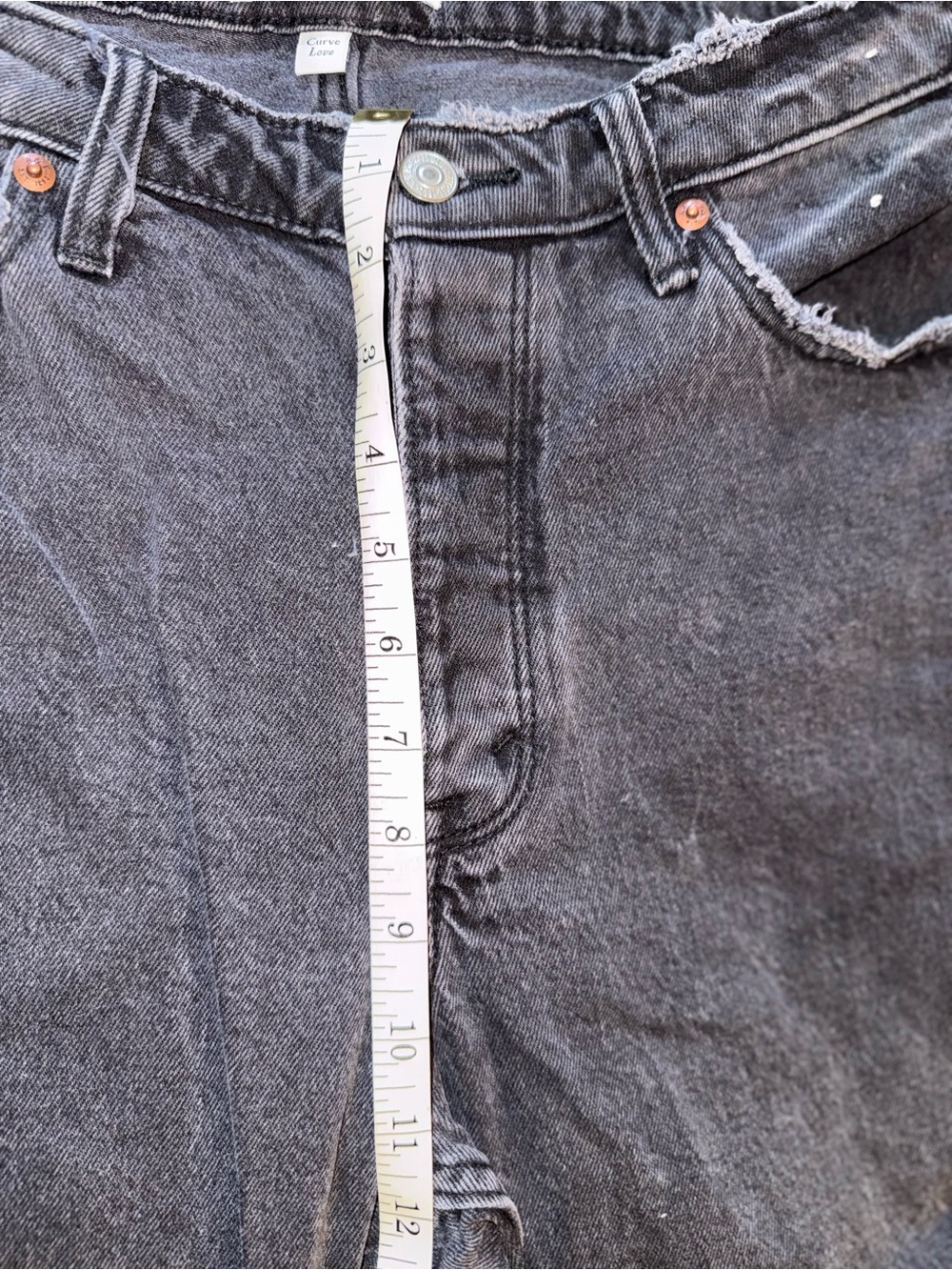 Abercrombie & fitch the dad high rise Jean size 30 Short - Picture 6 of 12